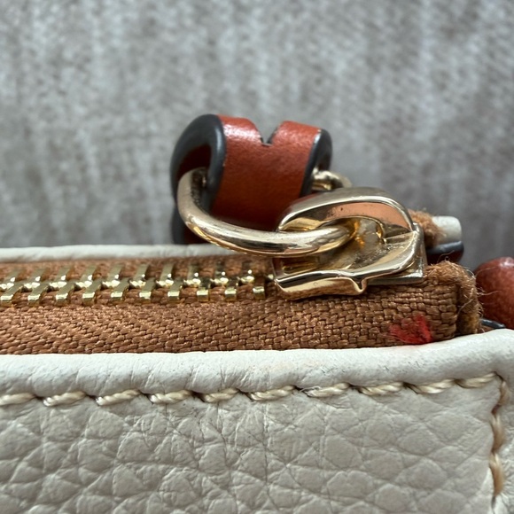 EUC Dooney & Bourke Tan and Brown Crossbody Bag - Picture 4 of 9